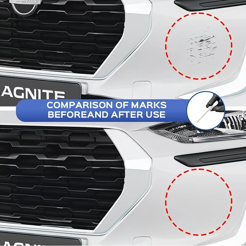White Car Touch-Up Paint Pen, Scratch Repair and Color Restoration Tool for Auto Paint Surface and Minor Chips