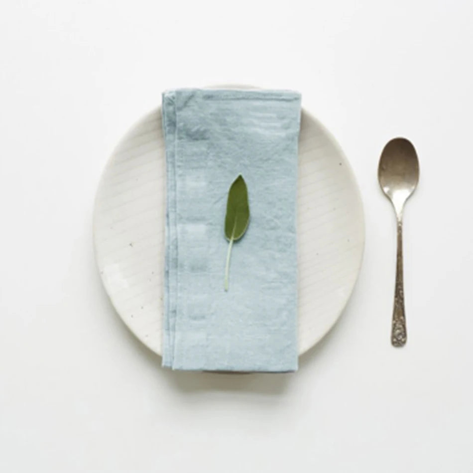 4-Piece Pure Linen Napkin Set – 40×40 cm