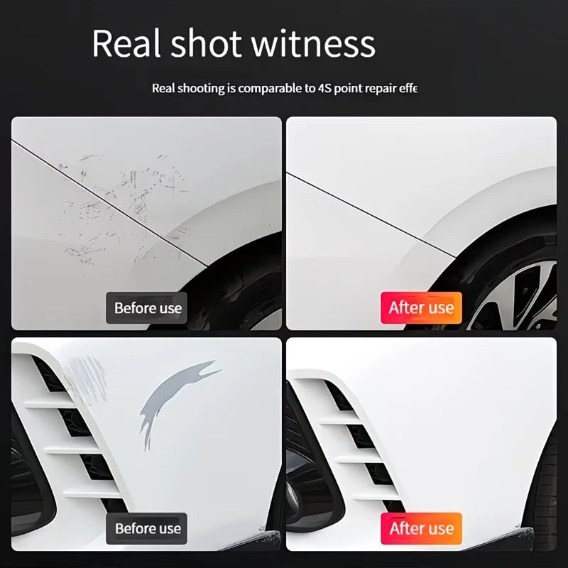 White Car Touch-Up Paint Pen, Scratch Repair and Color Restoration Tool for Auto Paint Surface and Minor Chips