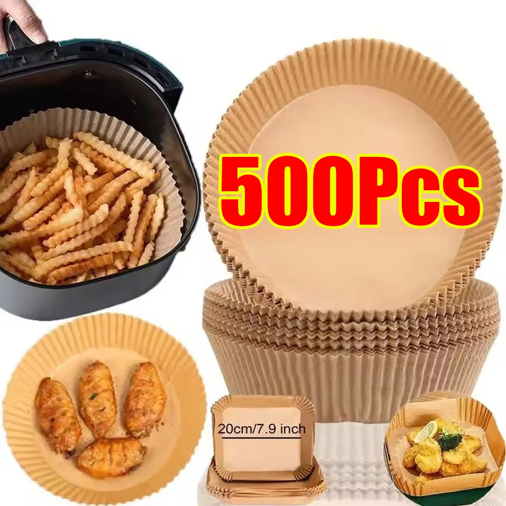 Air Fryer Paper Liners — Round & Square Packs — product image 1