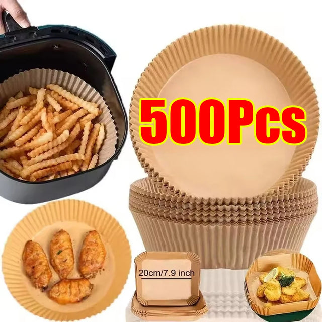 Air Fryer Paper Liners — Round & Square Packs — product image 1