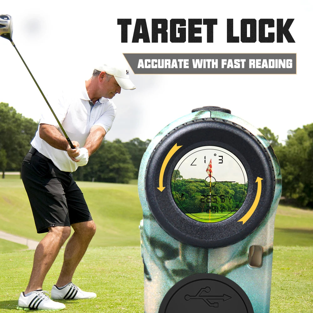 REVASRI 1000m Rechargeable Outdoor Laser Rangefinder