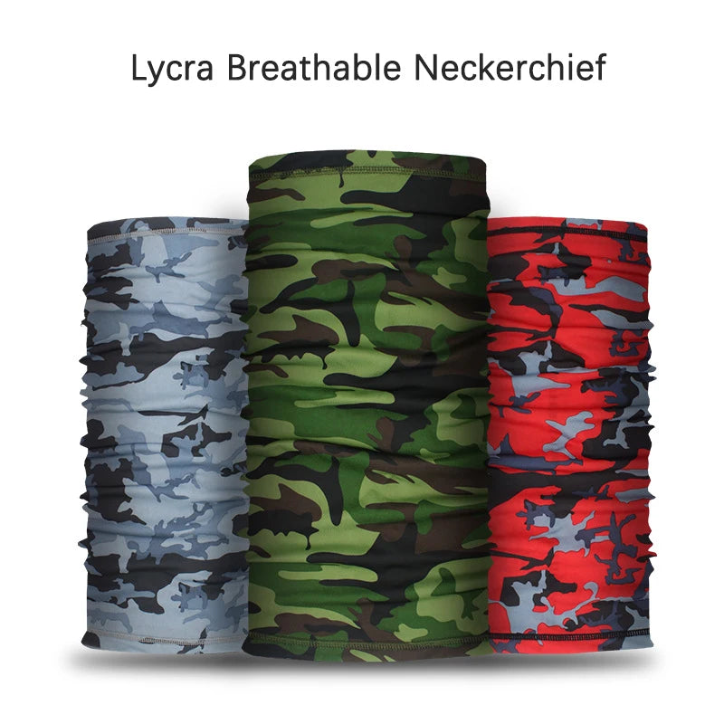Neck Warmer Summer Breathable Face Mask Sun Protection Ice Silk Outdoor Fishing Magic Neckerchief Cycling Sports Hiking Scarves