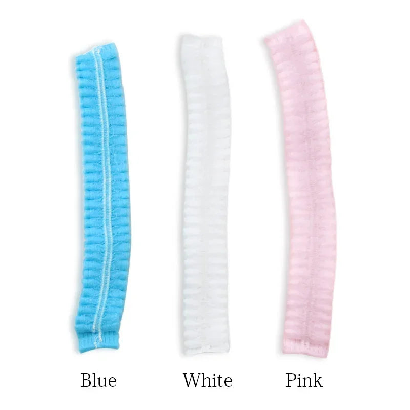 100/50/10PCS Disposable Non Woven Fabric Hat Elastic Sterile Caps Eyelash Extension Head Covers Spa Salon Beauty Accessories
