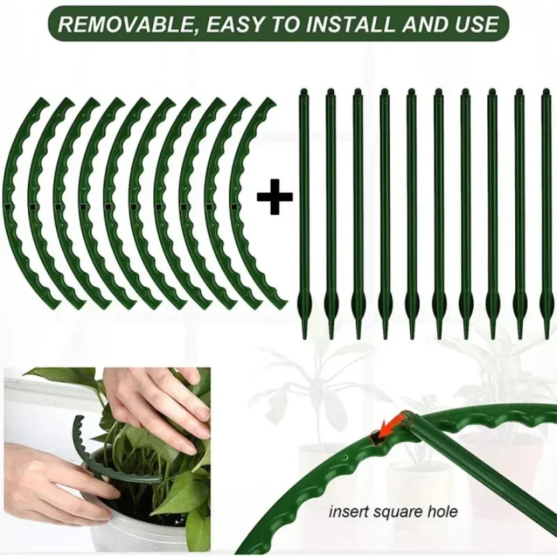 T-Shaped Plant Support Stakes – 1/4/8/16 Pack