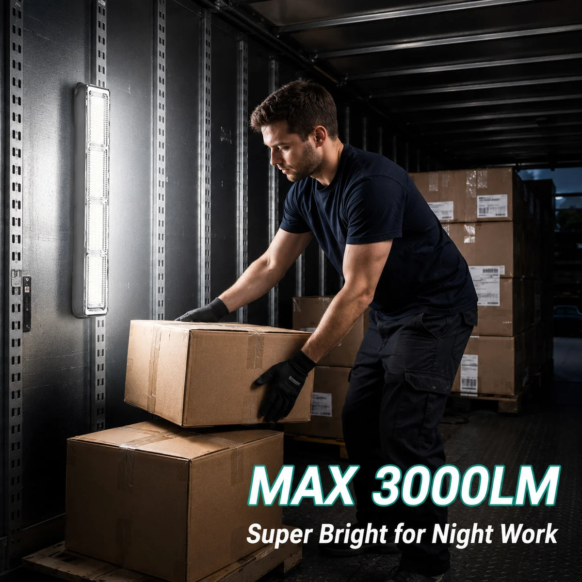 Magnetic LED Work Light Bar USB Rechargeable Portable 3 Modes IP66 Waterproof Emergency Power Bank Lamp Camping Garage Repair RV