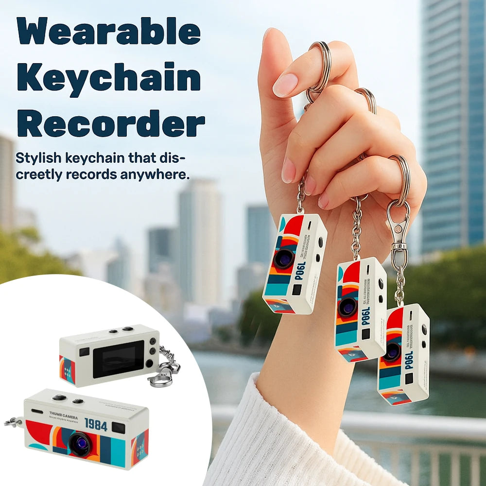 G6 1080p Keychain Mini Camera with 0.96-Inch Screen