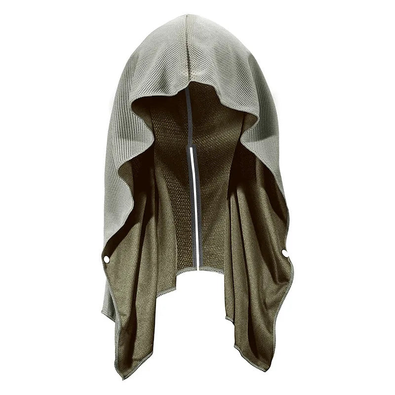 Outdoor Sports Sun Protection and Cooling Headscarf Gym Beach Camping U-shaped Cooling Sweatshirt Headscarf Quick-drying Towel