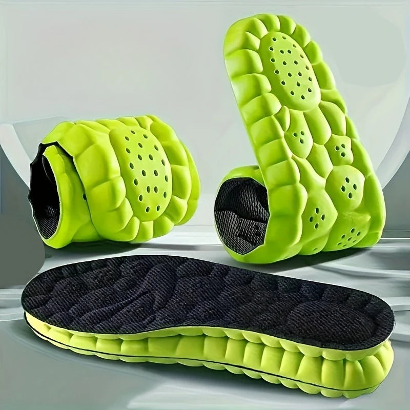 1pair Sponge Sports Shoe Insoles, Shock-Absorbing, Comfortable, Breathable, for Men, Women, Running Accessories