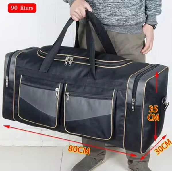 Large Luggage Travel Bag Camping Gym Fitness Handbags for Women Men Outdoor Sports Shoulder Storage Duffel Long Distance Bag 90L