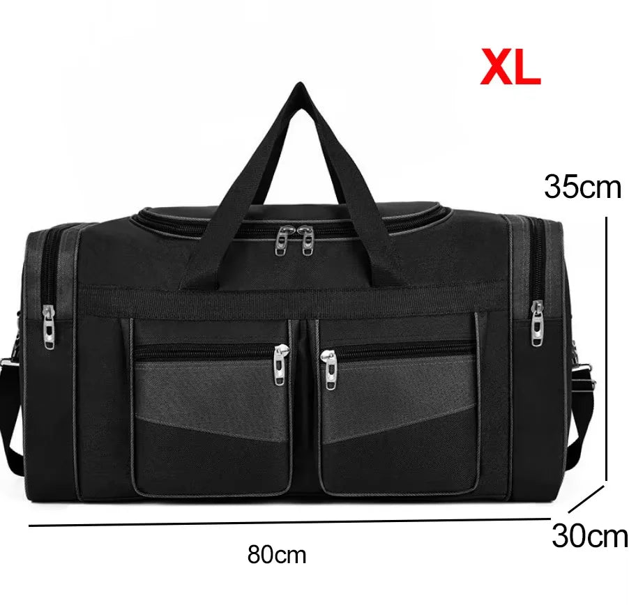 Large Luggage Travel Bag Camping Gym Fitness Handbags for Women Men Outdoor Sports Shoulder Storage Duffel Long Distance Bag 90L