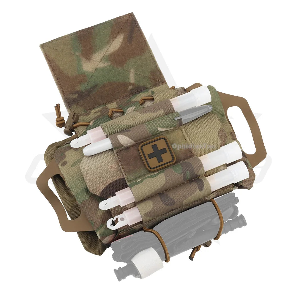 OPHIDIAN Tac IFAK Pouch Rapid Deployment Medical First Aid Pouch Outdoor Sport Hiking Hunting Camping Emergency Survival Bag