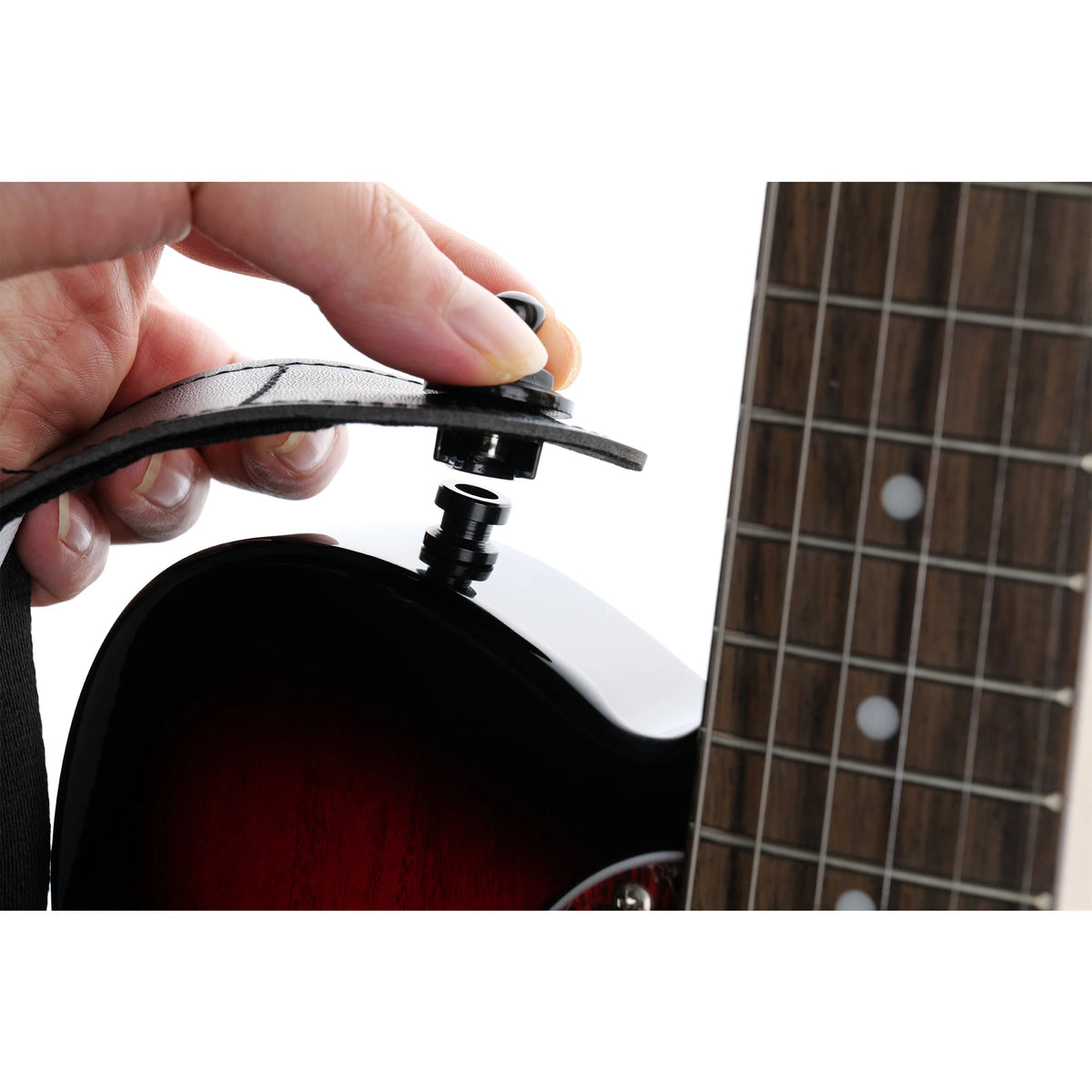A lock at the strap connection