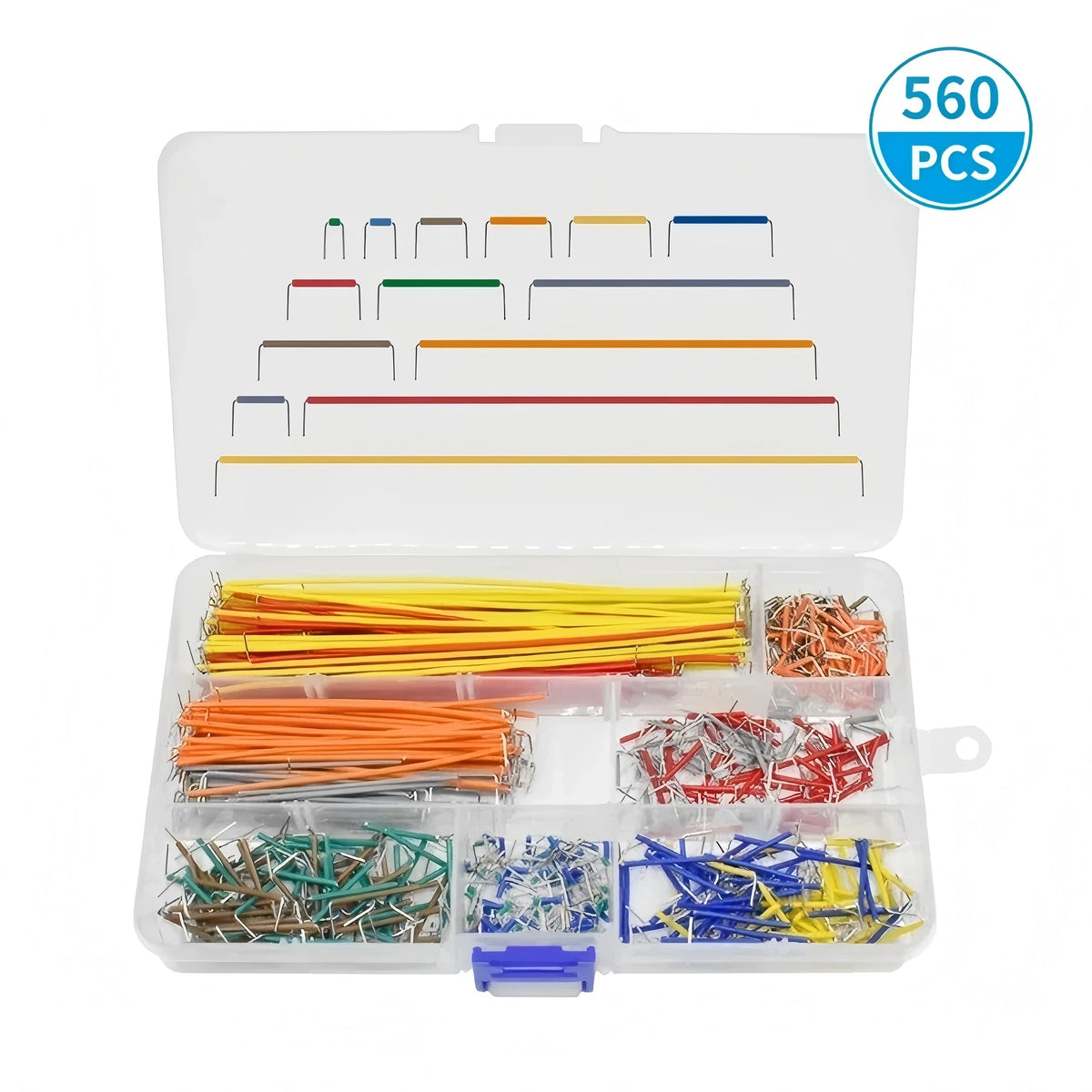 140/350/560/840Pcs U Shape Solderless Breadboard Jumper Cable Wire Kit For PCB Bread Board Prototyping Circuits, For DIY