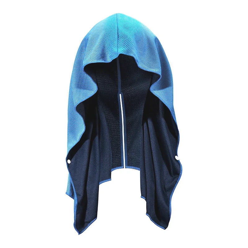 Outdoor Sports Sun Protection and Cooling Headscarf Gym Beach Camping U-shaped Cooling Sweatshirt Headscarf Quick-drying Towel