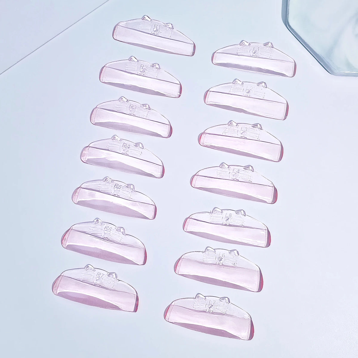 PERMANIA New 7 Pairs Silicone Eyelash Perm Pad Sticky Lashes Rod Shield Lifting 3D Eyelash Curler Accessories Health Beauty Tool