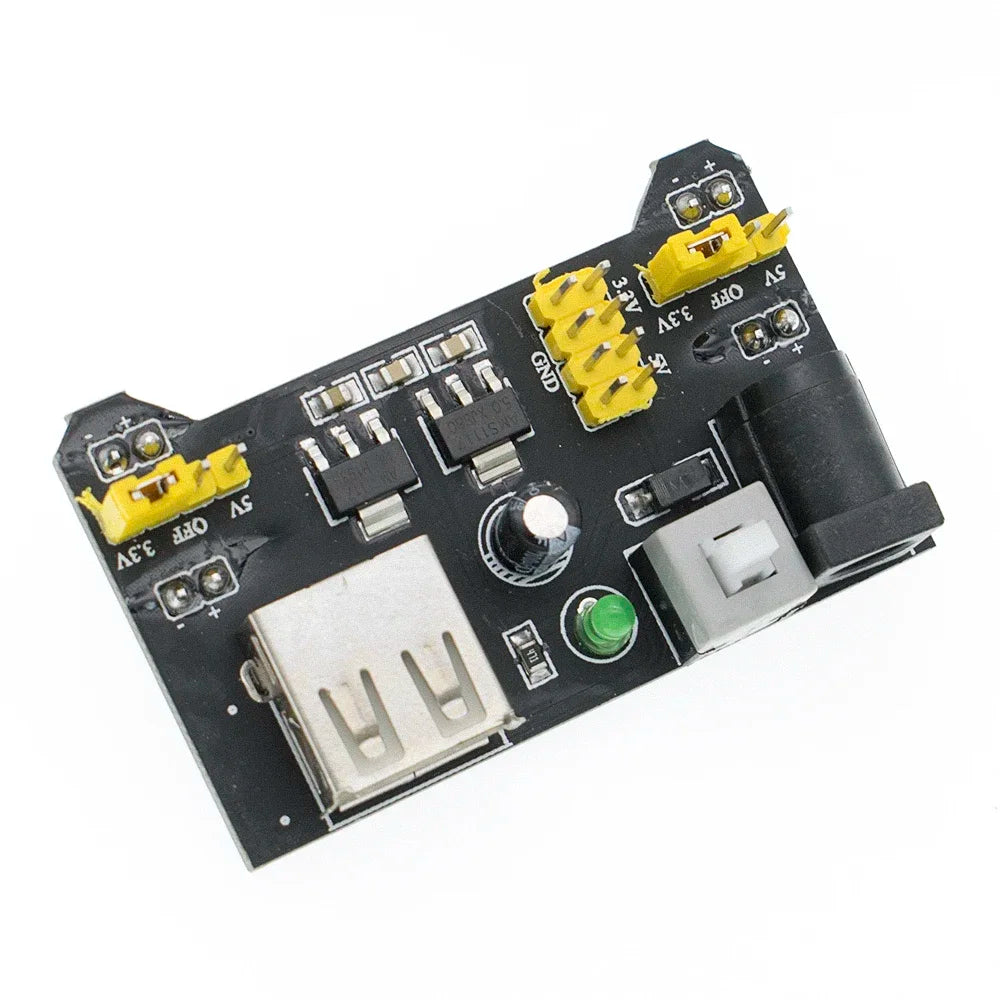 MB-102 Breadboard 400 830 Points Solderless PCB Prototype Board MB102 Power Module 65 Flexible Jumper Wires Test Develop DIY Kit