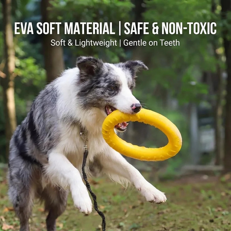 Dog Toys Pet Flying Discs EVA Dog Training Ring Puller Resistant Toys For Dogs Floating Puppy Bite Ring Toy Interactive