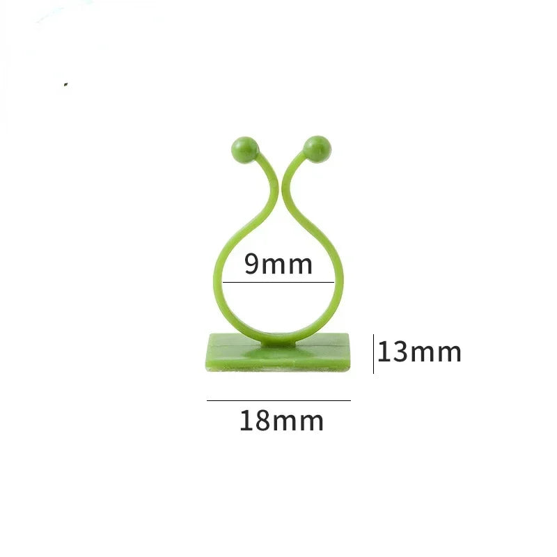 20Pcs Plant Climbing Wall Clips Vine Buckle Hook Rattan Clamp Fixator Self-Adhesive Plant Stent Invisible Vine Climbing Fixed
