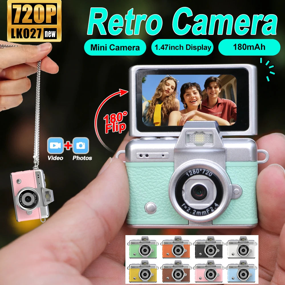 LK027 Mini 1080P Camera with 180° Flip Screen