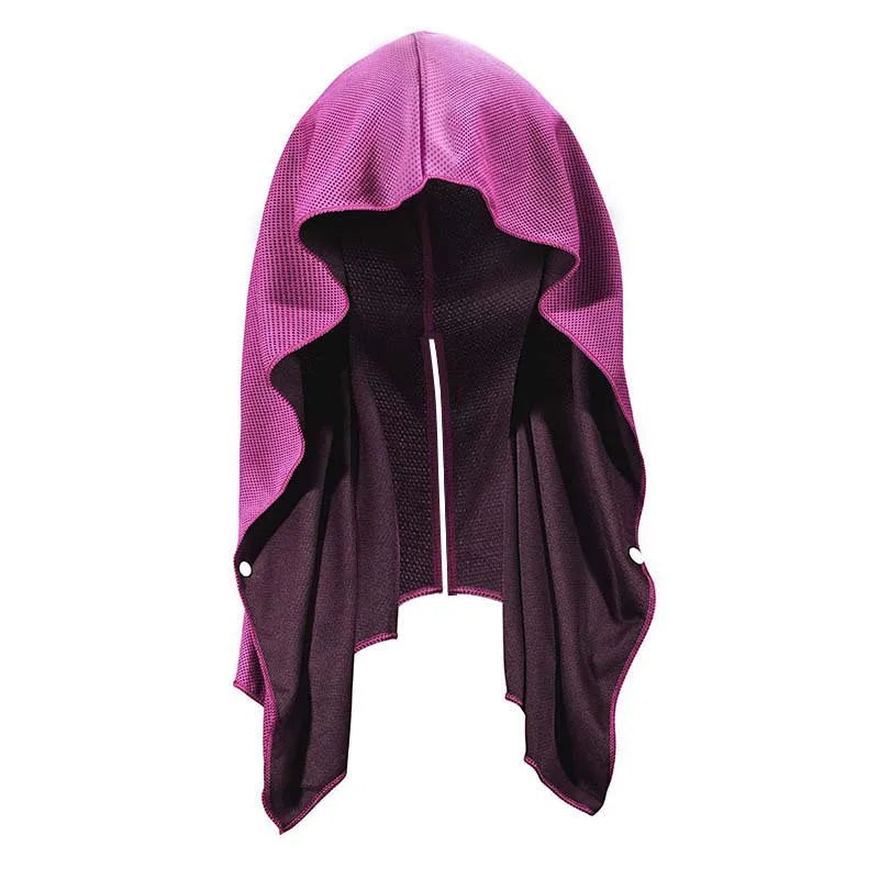 Outdoor Sports Sun Protection and Cooling Headscarf Gym Beach Camping U-shaped Cooling Sweatshirt Headscarf Quick-drying Towel