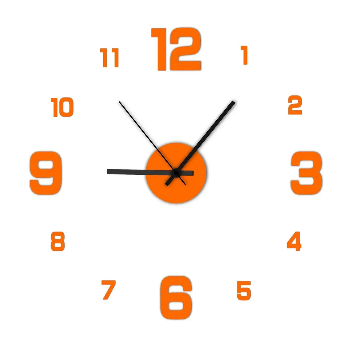 40cm Acrylic Plant Wall Clock, 4 Colors