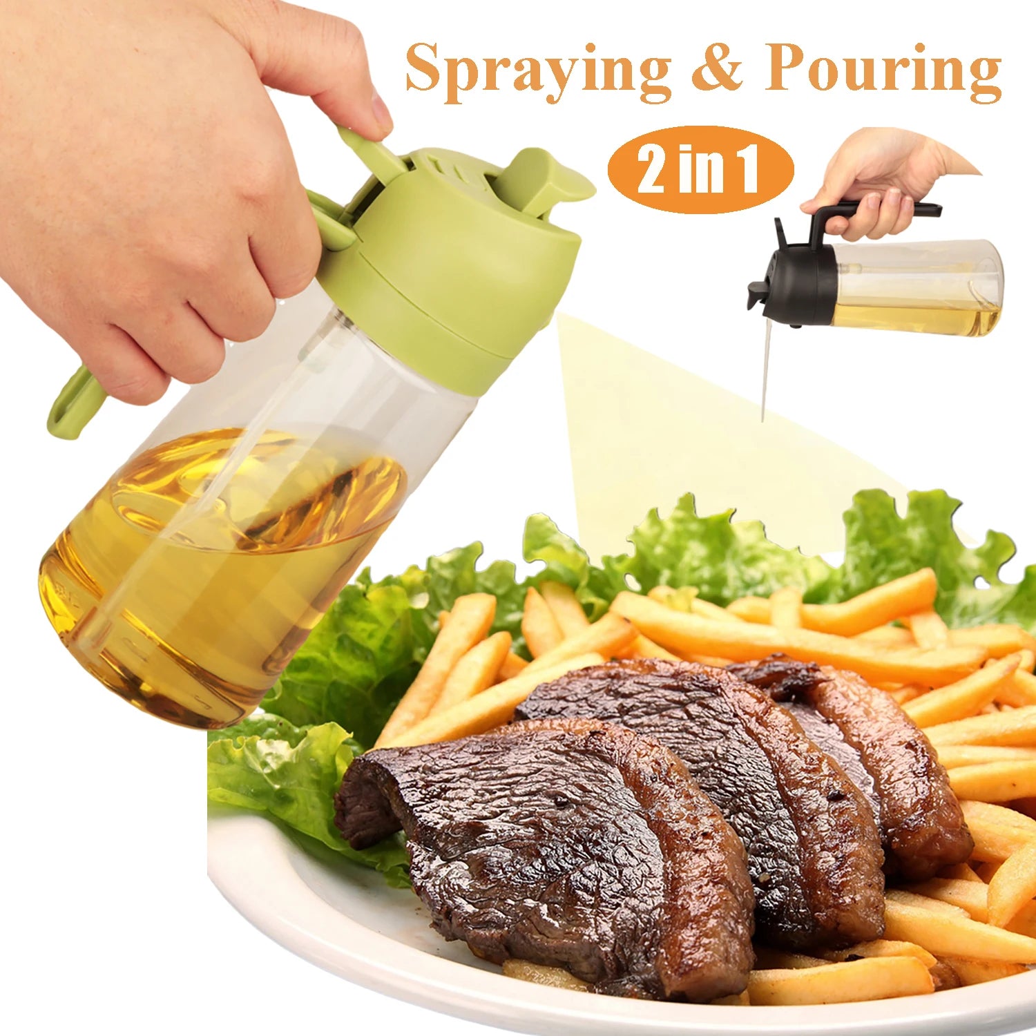 2-in-1 Oil Spray Bottle — 16 oz — product image 2