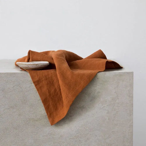4-Piece Pure Linen Napkin Set – 40×40 cm