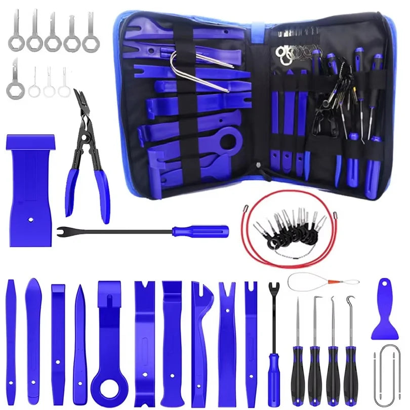 5/11/43PCS Car Trim Interior Plastic Disassembly Kit Car Clips Panel Dashboard Removal Tool Auto Trim Hand Removal Accessories