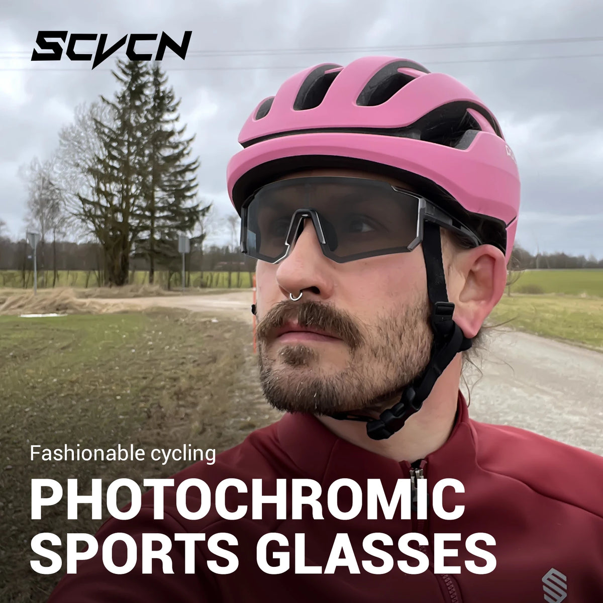 SCVCN Photochromic Sunglasses Outdoor Sports Bike Cycling Glasses Man MTB Climbing Glasses Women Driving Bicycle Eyewear New
