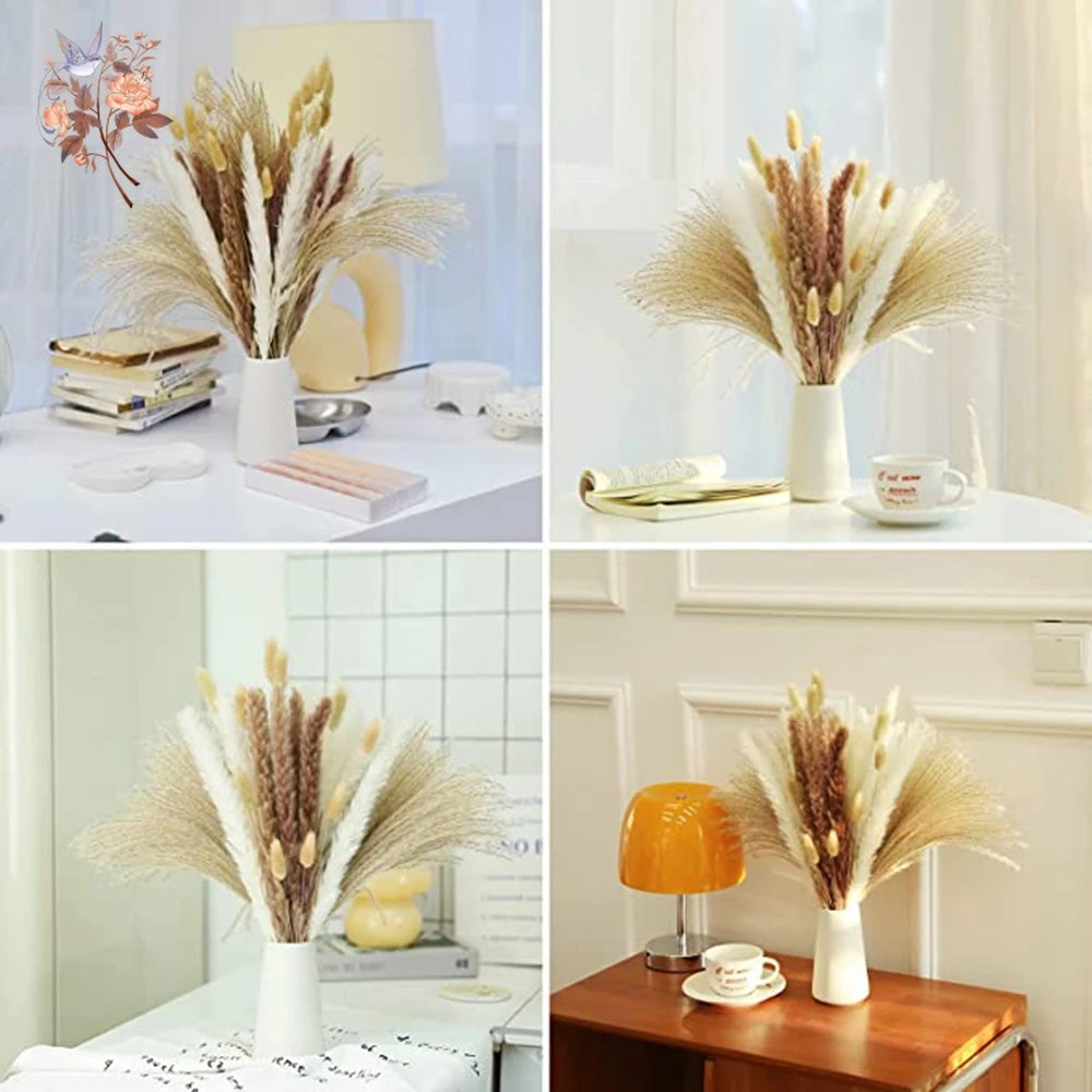Natural Dried Pampas Grass Bouquet – Multiple Sets
