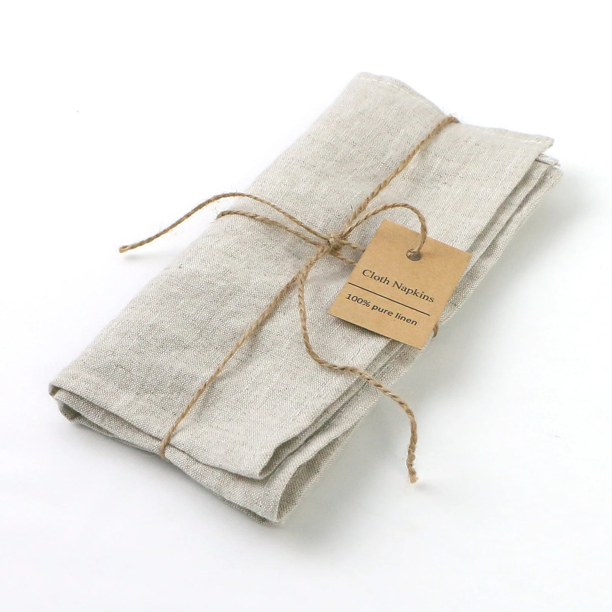4-Piece Pure Linen Napkin Set – 40×40 cm