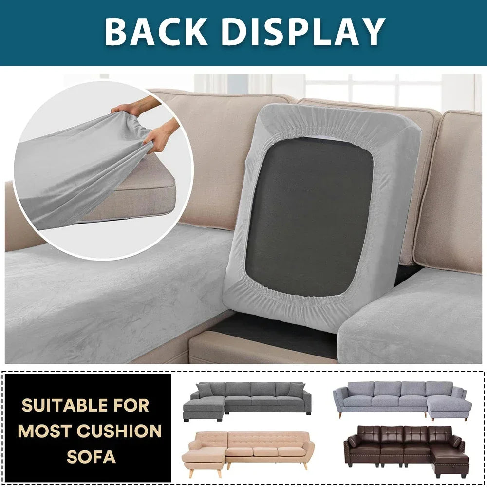 Stretch Velvet Sofa Cushion Cover – Multiple Sizes