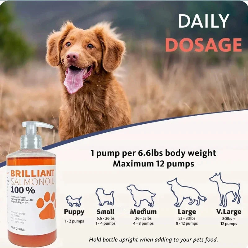 200ml Salmon Fish Oil for Dogs