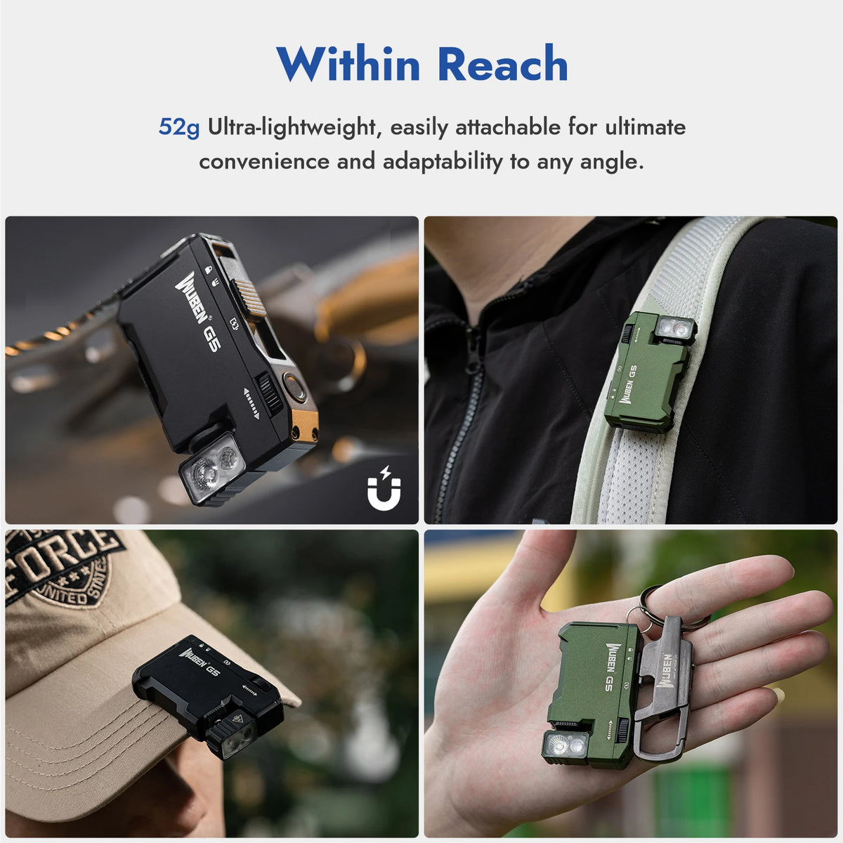 WUBEN G5 Rechargeable 400-Lumen EDC Flashlight