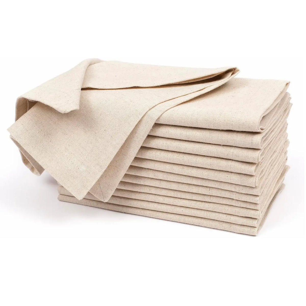 12-Piece Linen Dinner Napkin Set for Table Settings