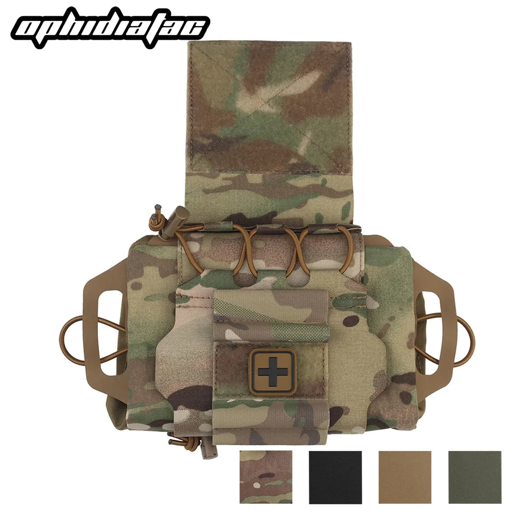OPHIDIAN Tac IFAK Pouch Rapid Deployment Medical First Aid Pouch Outdoor Sport Hiking Hunting Camping Emergency Survival Bag