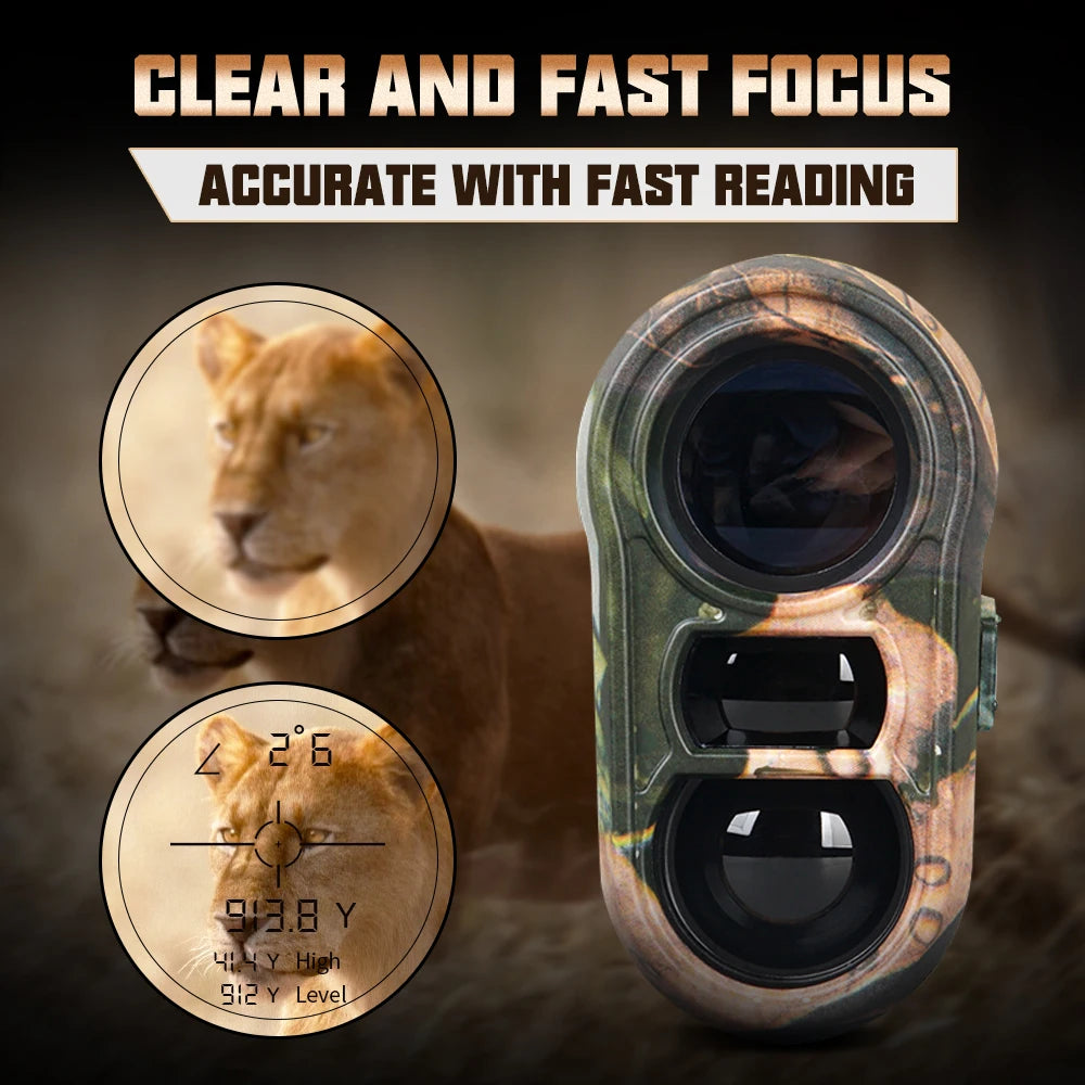 REVASRI 1000m Rechargeable Outdoor Laser Rangefinder