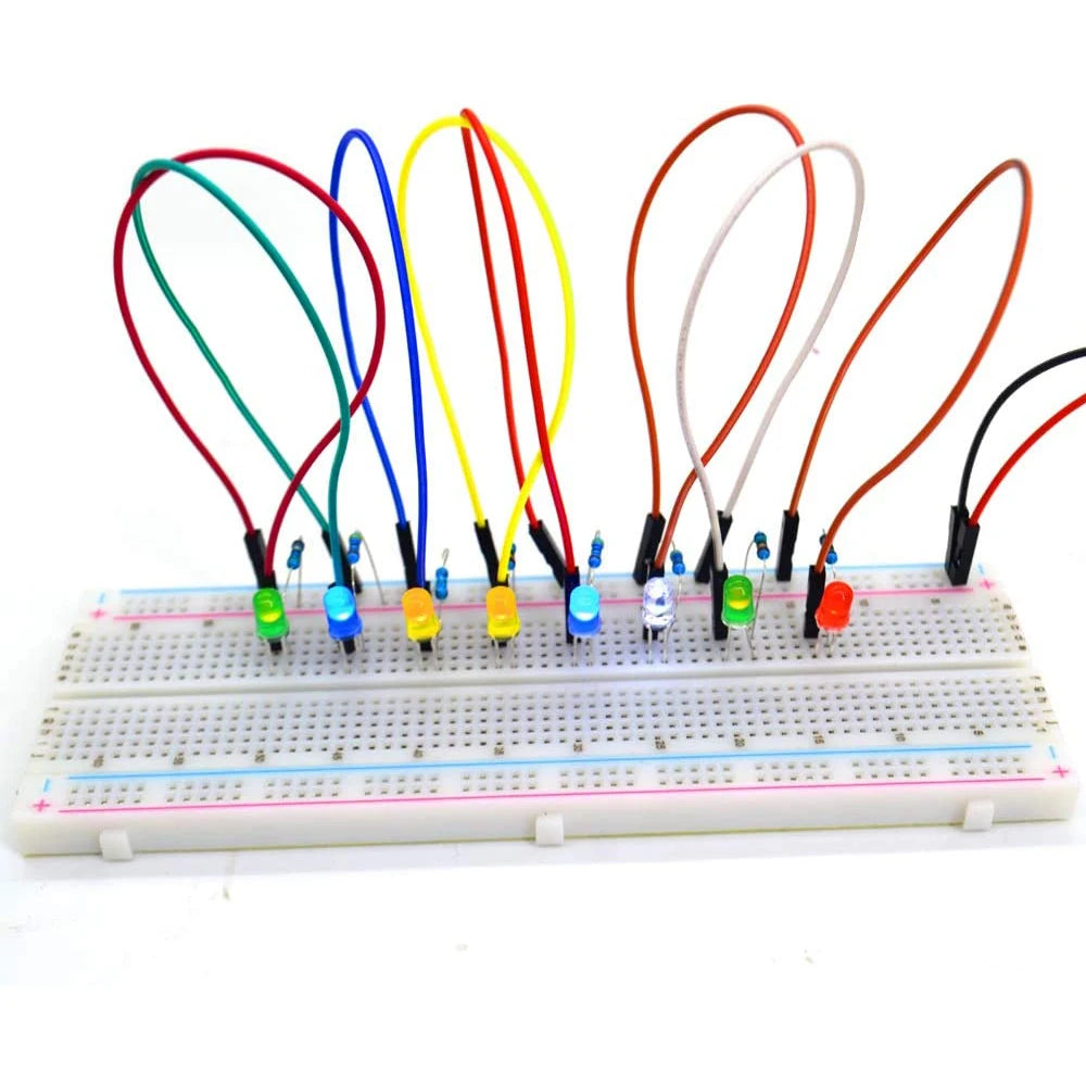 100-Pack 3mm/5mm Round LEDs for DIY Electronics