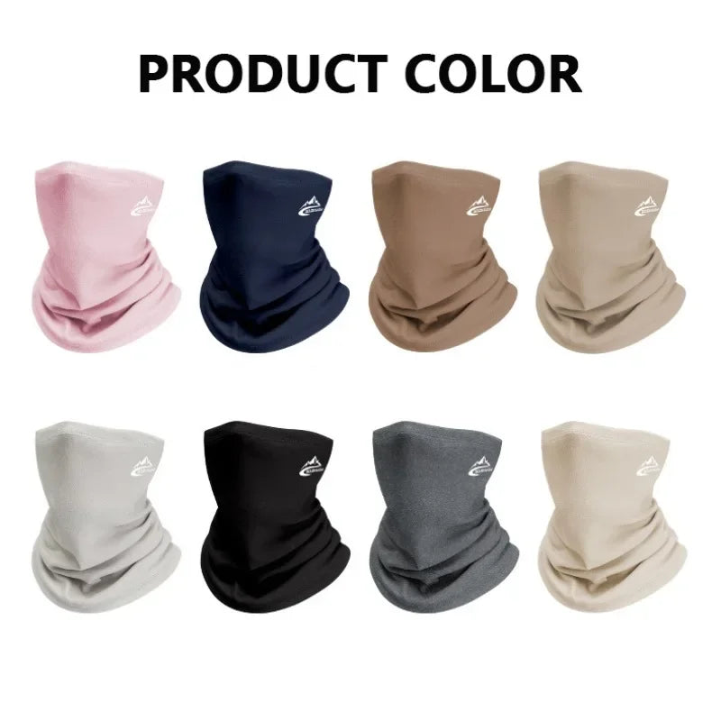 New Winter Sports Running Ski Mask Velvet Thermal Neck Warmer Ski Hiking Cycling Riding Snowboard Scarf Men Women Hiking Scarves