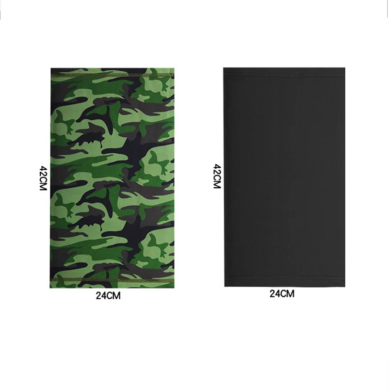 Neck Warmer Summer Breathable Face Mask Sun Protection Ice Silk Outdoor Fishing Magic Neckerchief Cycling Sports Hiking Scarves