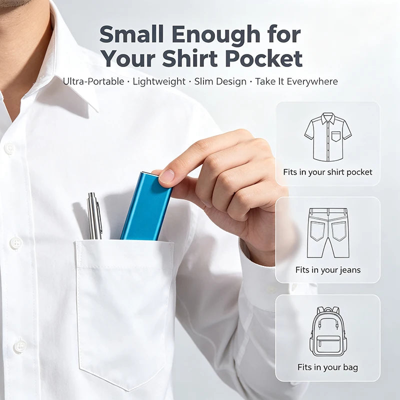 Portable USB-C External SSD with USB 3.1