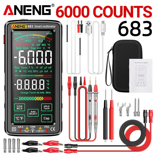 ANENG 683 Rechargeable 6000-Count Digital Multimeter