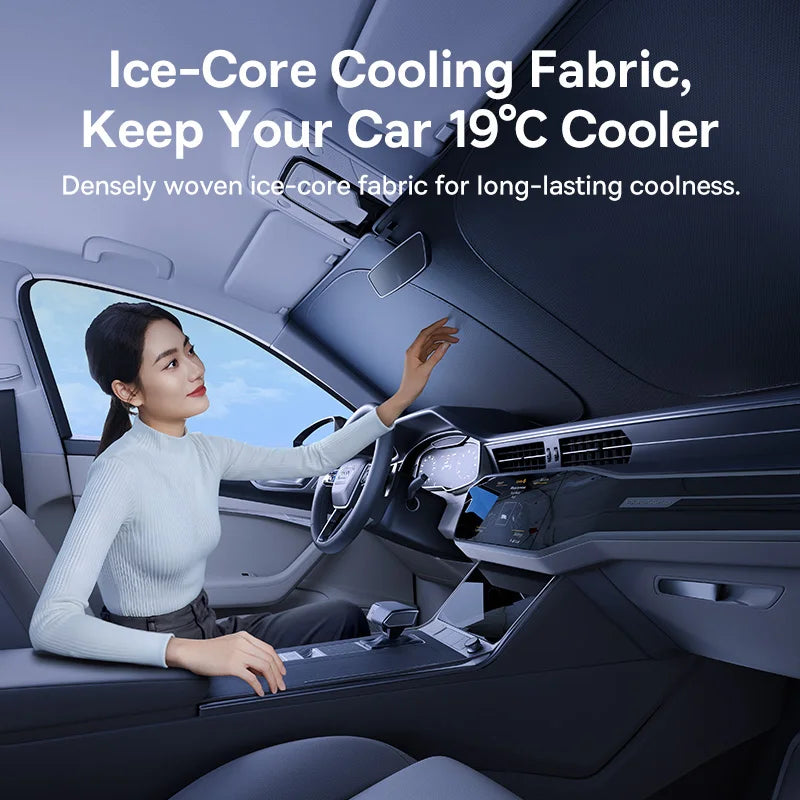 Baseus DT1 Car Sunshade Windshield Cover Folding Car Front Window UV Sun Protection for Summer Sun Shade Curtain Protector