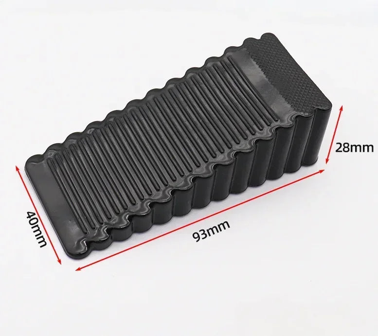 Rubber Door Stopper Movable No Drill Anti Slip Anti Collision Front Wedge for Home Household Furniture Protector