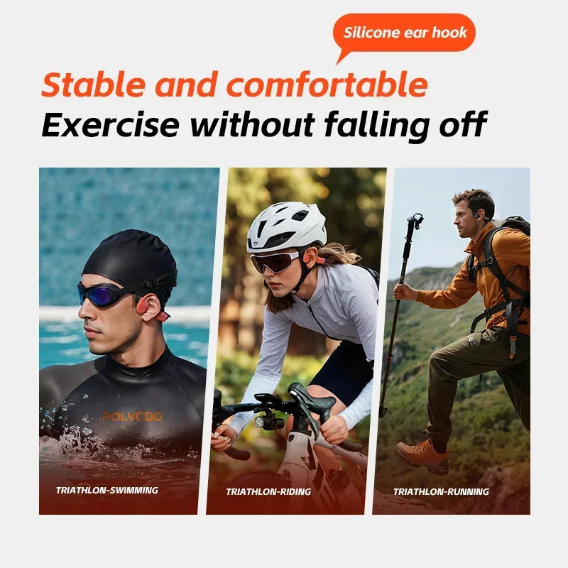 POLVCDG X16 IPX8 Bone-Conduction Headphones