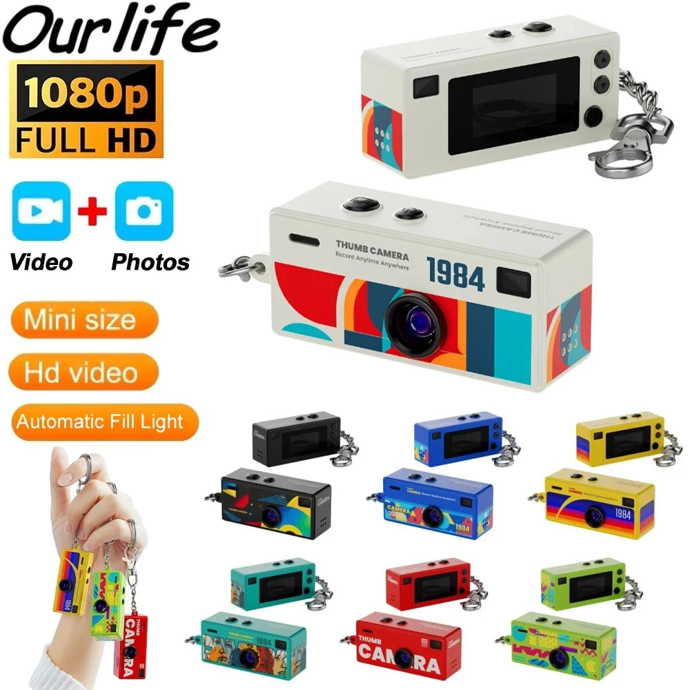 G6 1080p Keychain Mini Camera with 0.96-Inch Screen