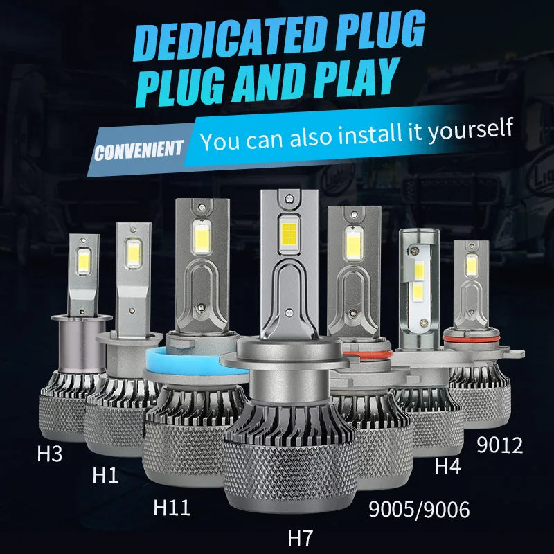 זוג נורות LED לרכב ולמשאית 12V/24V – מגוון בתי נורה