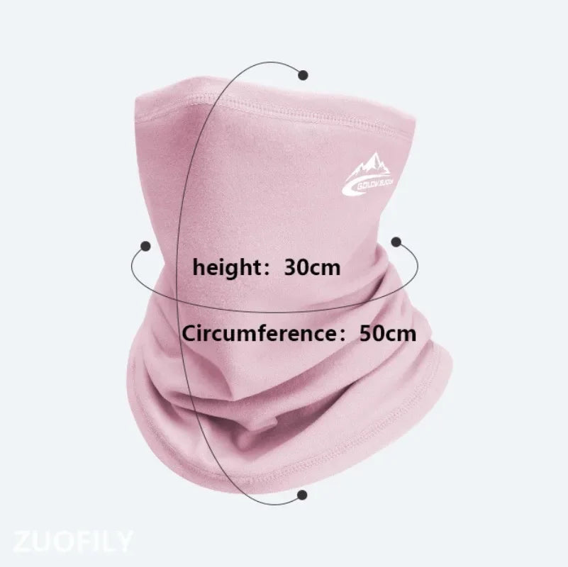 New Winter Sports Running Ski Mask Velvet Thermal Neck Warmer Ski Hiking Cycling Riding Snowboard Scarf Men Women Hiking Scarves