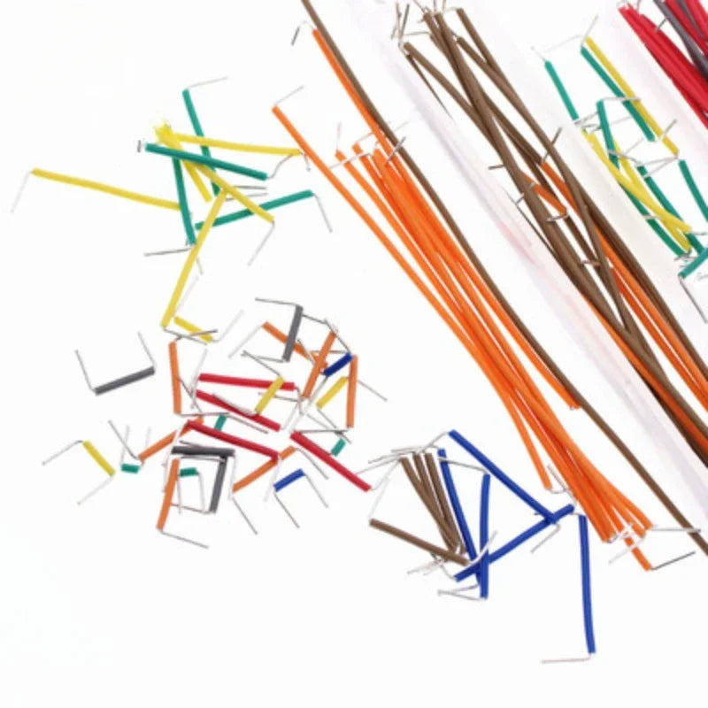 140/350/560/840Pcs U Shape Solderless Breadboard Jumper Cable Wire Kit For PCB Bread Board Prototyping Circuits, For DIY